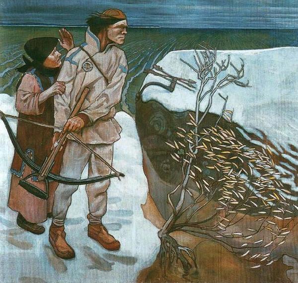 Akseli Gallen-Kallela Joukahainen's revenge china oil painting image